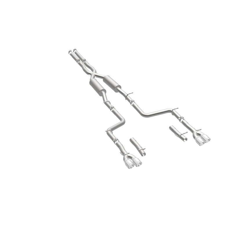MagnaFlow Cat-Back, SS, 2.5in, Quad Split Rear 3.5in Tip 2015 Dodge Challenger 3.6L V6 - 19217