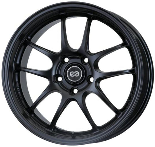 Enkei PF01 18x10.5 5x114.3 38mm Offset Matte Black Wheel - 460-8105-6538BK