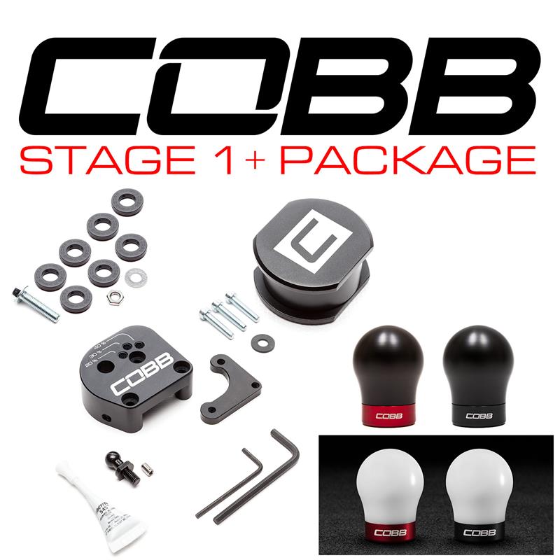 Cobb 13-18 Ford Focus ST / 16-18 Focus RS Stage 1+ Drivetrain Package (White w/Blk Shift Knob) - FOR0DT00EI-W-BK