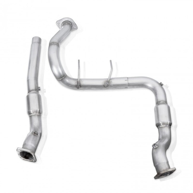 Stainless Works 2017 F-150 Raptor 3.5L 3in Downpipe High-Flow Cats Factory Connection - FTR17DPCAT