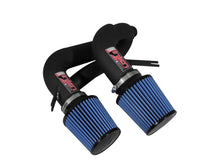 Load image into Gallery viewer, Injen 08-09 535i E60 3.0L L6 Twin intake &amp; AMSOIL Filters Wrinkle Black Short Ram Intake - SP1130WB