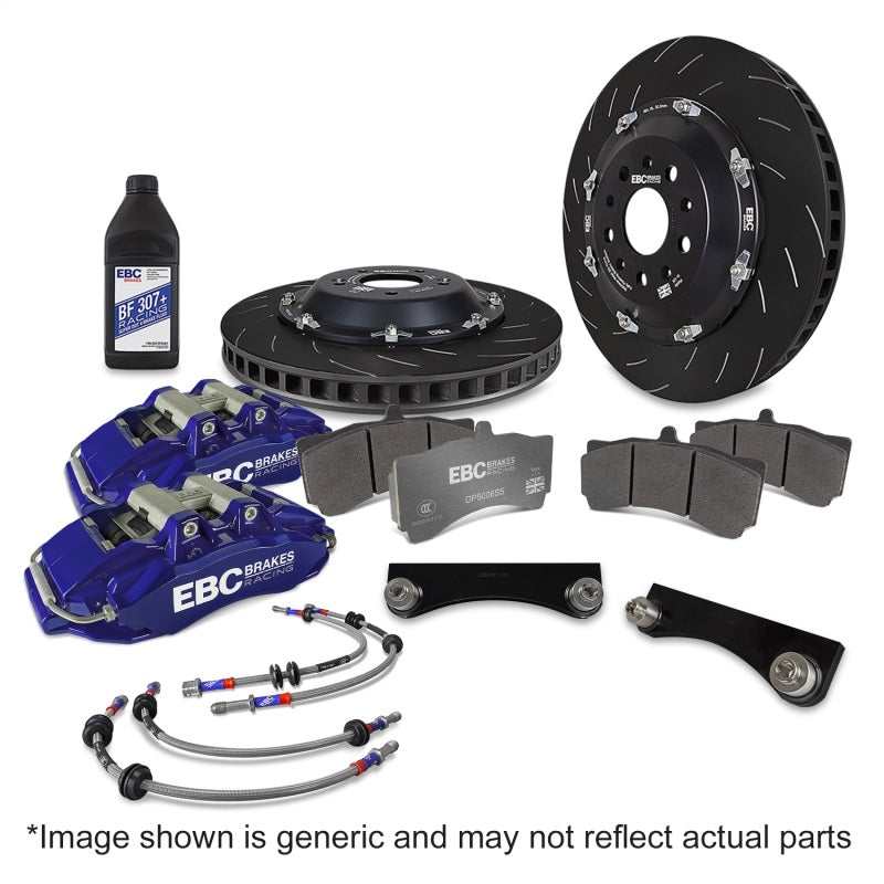 EBC Racing 07-13 BMW M3 (E90/E92/E82) Blue Apollo-6 Calipers 380mm Rotors Front Big Brake Kit - BBK050BLU-1