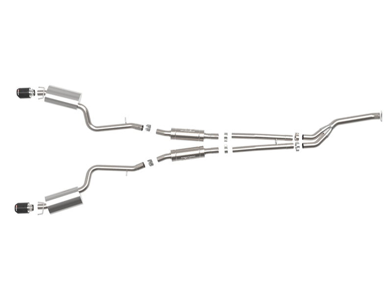 aFe POWER Takeda 16-17 Lexus IS200t L4-2.0L (t) 2.5in-3in 304 SS CB Exhaust - Carbon Fiber - 49-36059-C