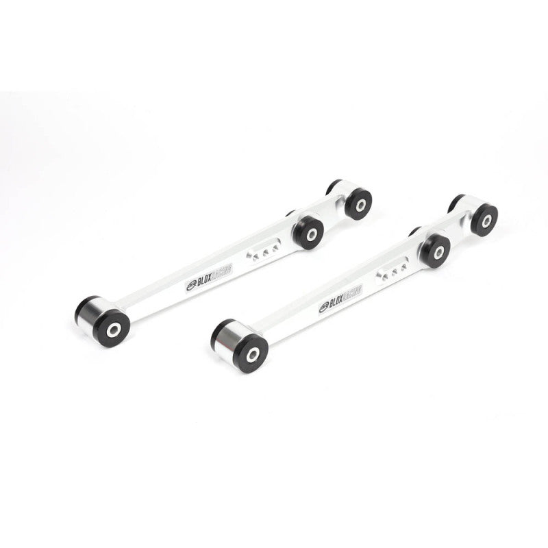 BLOX Racing V2 Billet Rear Lower Control Arms Poly Bushings 96-00 Honda Civic - Raw - BXSS-21204-RAW-V2