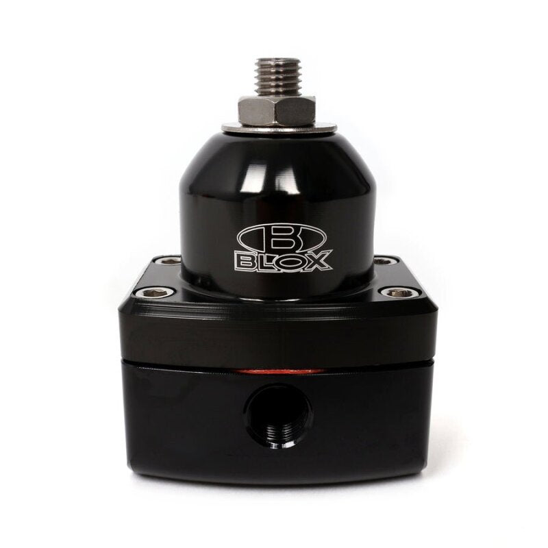 BLOX Racing 2-Port Design Black/Black Adjustable Fuel Pressure Regulator - BXFU-00410-BKB