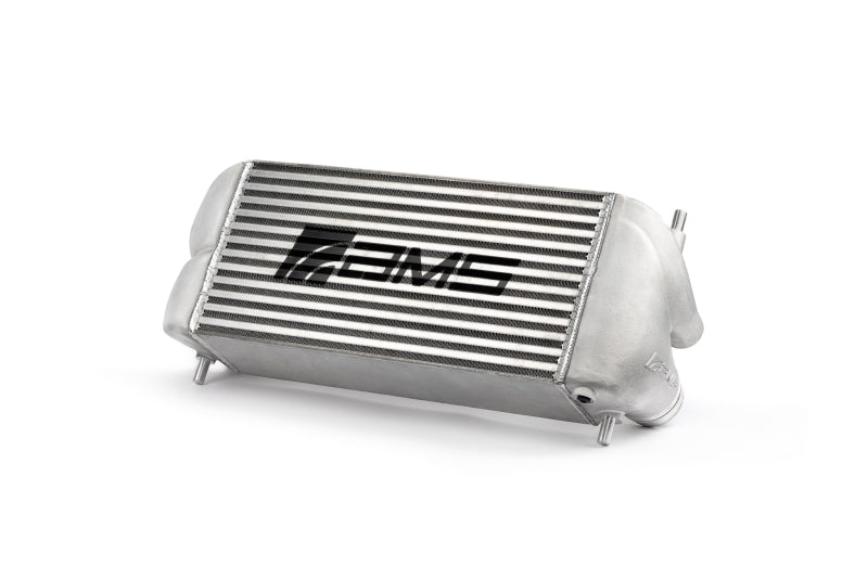 AMS Performance 2015+ Ford F-150 & Raptor 2.7L/3.5L EcoBoost Stock Loc. Intercooler (Silver w/ Logo) - AMS.55.09.0001-1