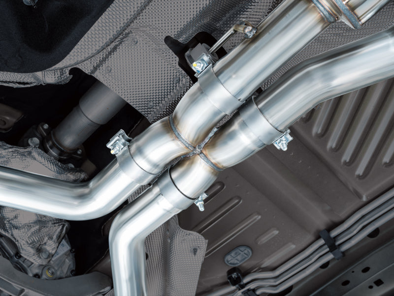 AWE Tuning 2021+ Ford Explorer Tremor 3.0TT 0FG Dual Rear Exit Exhaust w/ Bash Guard - 3015-28625