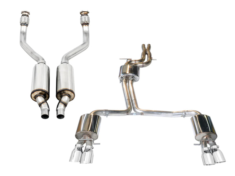 AWE Tuning Audi B8 / B8.5 S5 Cabrio Touring Edition Exhaust - Resonated - Chrome Silver Tips - 3415-42014
