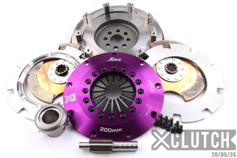 XClutch 88-91 BMW M3 Base 2.3L 8in Twin Solid Ceramic Clutch Kit - XKBM20531-2E