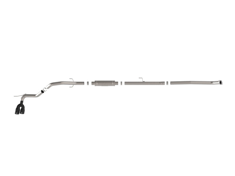 aFe 15-26 Toyota Hilux L4-2.4/2.8L (td) Vulcan Series 3in SS Rear-Side Exit Exhaust w/ Black Tip - 49-36088-B