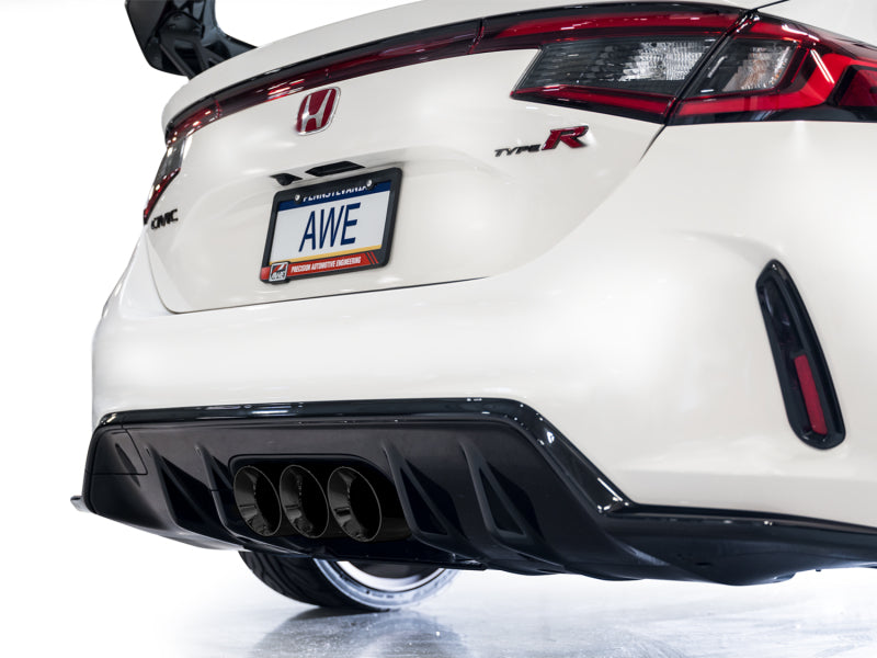 AWE Tuning 2023 Honda Civic Type R FL5 Track Edition Exhaust w/ Triple Diamond Black Tips - 3020-53287
