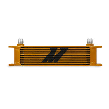 Load image into Gallery viewer, Mishimoto Universal 10 Row Oil Cooler - Gold - MMOC-10G