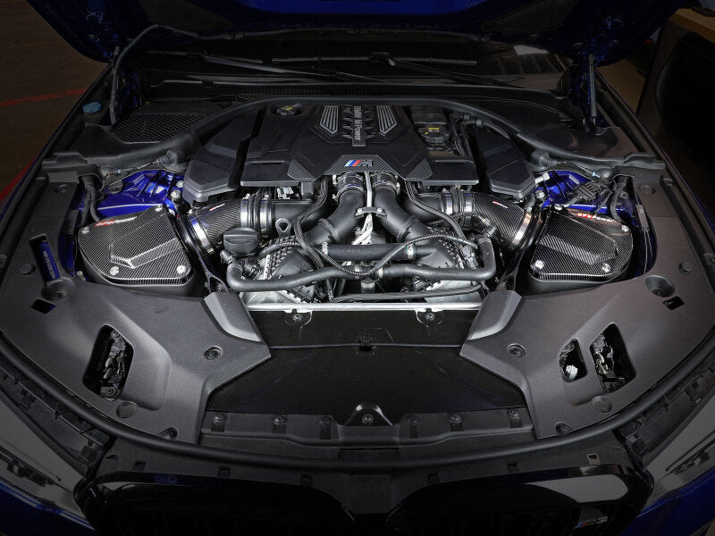 aFe Black Series Stage-2 Carbon Fiber Cold Air Intake System w/ Pro DRY S Media - 18-19 BMW M5 (F90) - 58-10005D