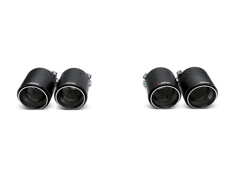 Akrapovic 14-17 BMW M3 (F80) Slip-On Line (Titanium) w/ Carbon Tips - M-BM/T/8H-C