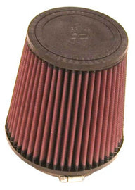 K&N Filter Universal Rubber Filter Round Tapered 4.5in  Flange 5.875in Base 4.5 inch Top 6in  Height - RU-4740