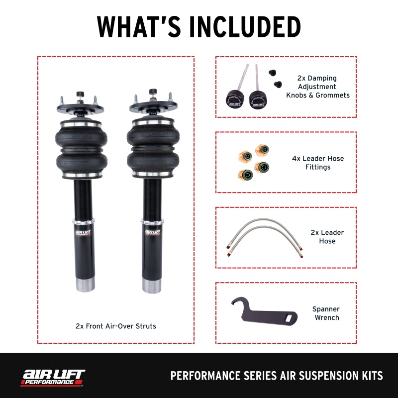Air Lift Performance 82-93 BMW 3 Series E30 Front Air Suspension Kit - 76030