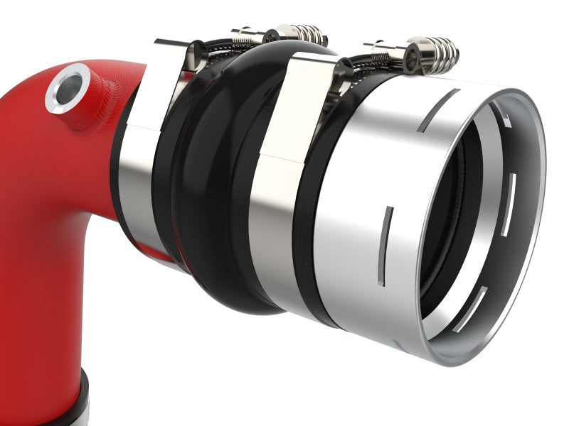 aFe 23-24 Ford Diesel Trucks V8-6.7L (td) BladeRunner Aluminum Hot and Cold Charge Pipe Kit - Red - 46-20734-R