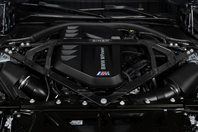 Dinan 21-27 BMW M2/M3/M4 (G80/G82/G83/G87) Gloss Carbon Fiber Strut Tower Brace - Front - D180-0015