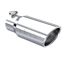 Load image into Gallery viewer, MBRP Universal Tip 4in OD 3in Inlet 10in Length Angled Rolled End T304 - T5155