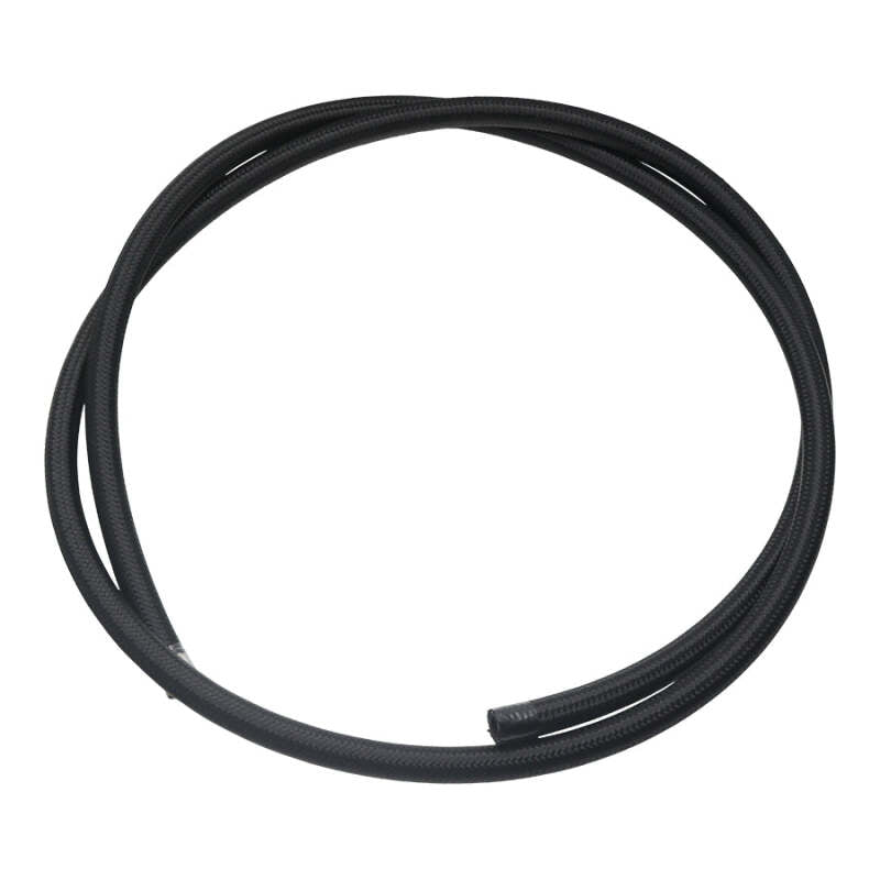 DeatschWerks 8AN Black Nylon Braided CPE Hose - 6ft - 6-02-0816-6