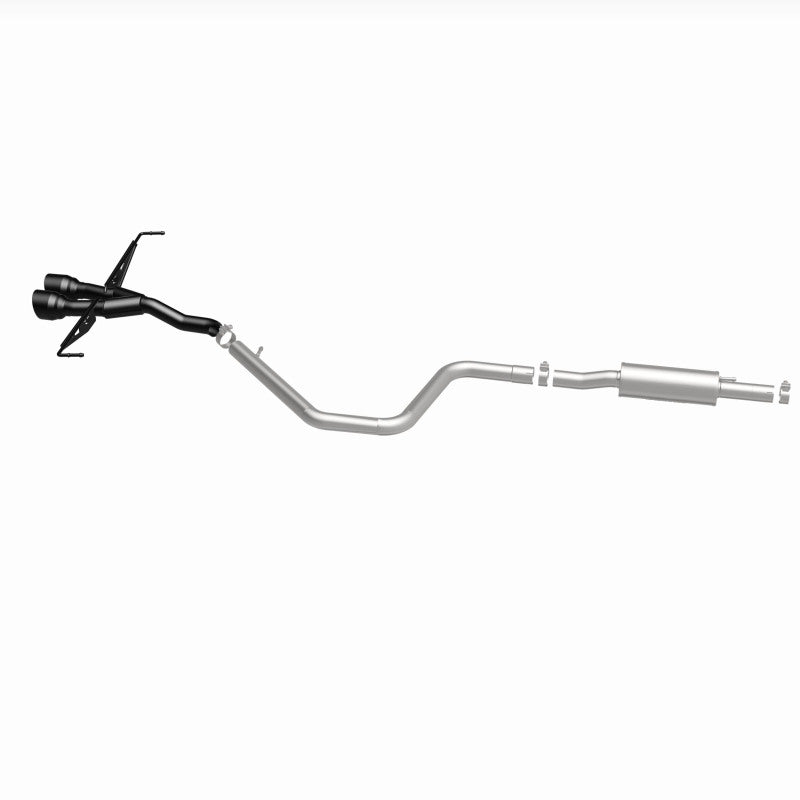 MagnaFlow 2019 Hyundai Veloster 1.6L 2.5in Center Exit Stainless Steel Cat-Back Exhaust w/Blk Tips - 19455