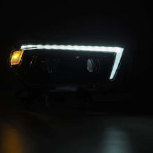 Load image into Gallery viewer, AlphaRex 10-13 Toyota 4Runner LUXX LED Proj Headlights Plank Style Alpha Black w/Seq Signal/DRL - 880756