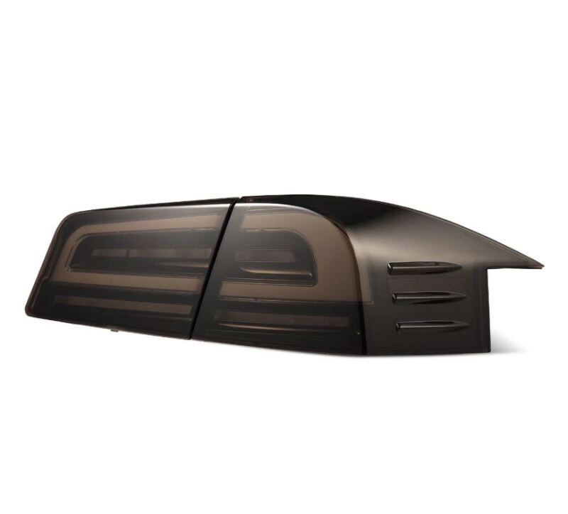 AlphaRex 12-21 Tesla Model S LUXX-Series LED Tail Lights - Black - 601120