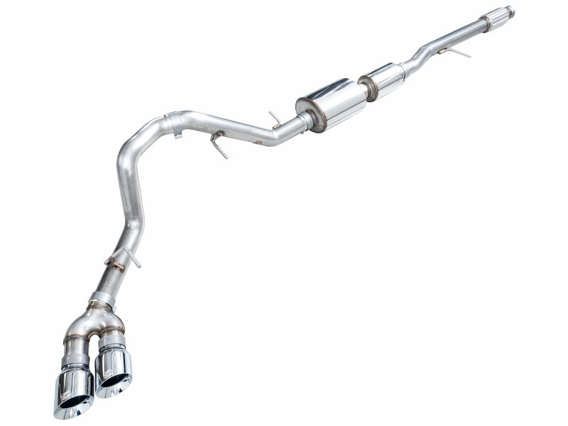 AWE Tuning 2021+ GMC Suburban/Yukon XL 5.3L 0FG Side Exit Catback Exhaust - Chrome Silver Tips - 3015-32008