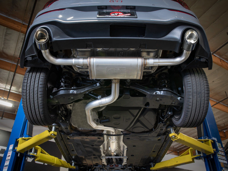 aFe 22-24 Volkswagen GTI MACH Force-Xp 3 to 2-1/2 IN Stainless Steel Cat-Back Exhaust w/Carbon Tips - 49-36454-C