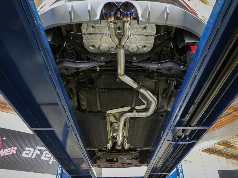 aFe Takeda Exhaust Cat-Back 19-20 Hyundai Veloster 304SS Black Dual Tips Exhaust - 49-37011-B