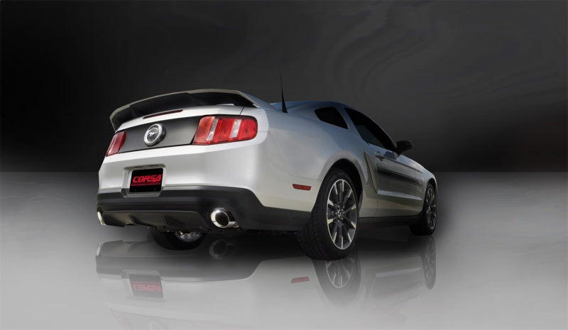 Corsa 2011-2014 Ford Mustang GT/Boss 302 5.0L V8 Polished Xtreme Axle-Back Exhaust - 14317