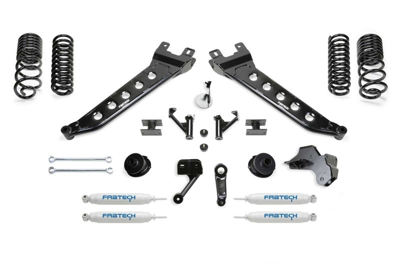 Fabtech 19-22 Ram 2500 4WD 5in Radius Arm Kit w/Perf Shks - K3180