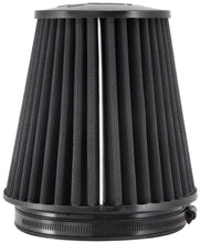 Load image into Gallery viewer, K&amp;N Universal Rubber Filter Round Tapered 6in Flange ID x 7.5in Base OD x 5.25in Top OD x 8in Height - RU-3101HBK