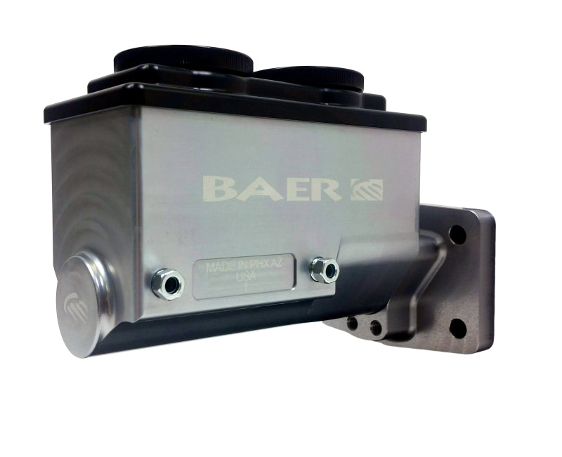 Baer Brakes Mopar 15/16in Bore Remaster 4-Bolt Left Port Master Cylinder Assembly - Gray - 6801297LP