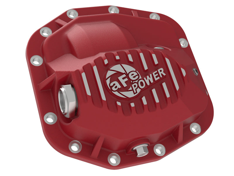 aFe Pro Series Front Differential Cover Red 2018+ Jeep Wrangler (JL) V6 3.6L (Dana M186) - 46-71010R