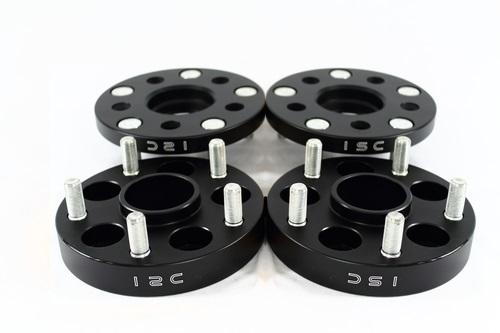 ISC Suspension 5x100 Hub Centric Wheel Spacers 25mm Black (Pair) - WS5x10025B