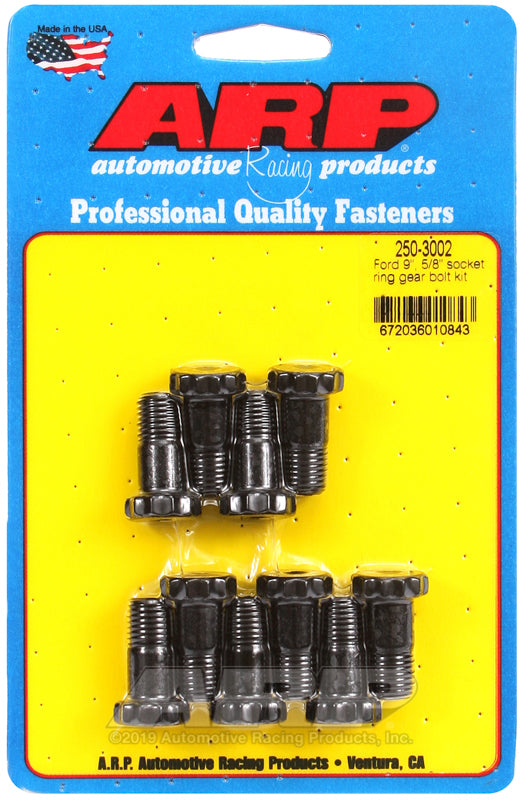 ARP Ford 9in 7/16in Dia 5/8in Socket Ring Gear Bolt Kit - 250-3002