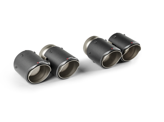 Akrapovic 2024+ BMW M5 (G90,G99) Round Carbon Fiber Tail Pipe Set - TP-CT/78