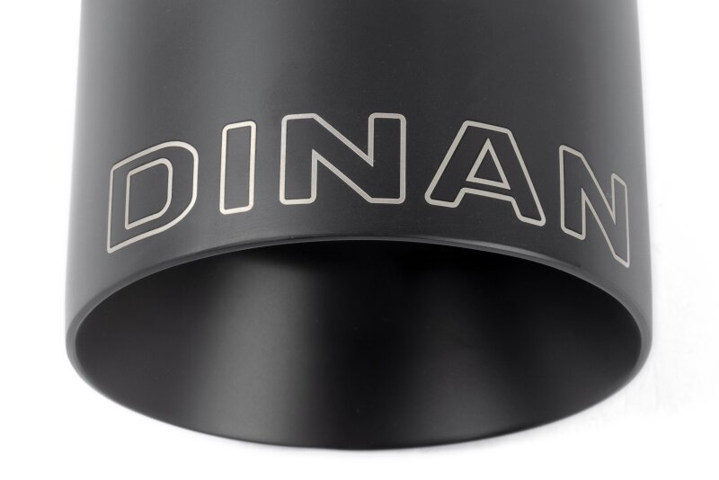 Dinan Double-Walled 4.5in Clamp-On Exhaust Tip - Black - 4.5in Outlet / 3in Inlet - D663-0640-BOX