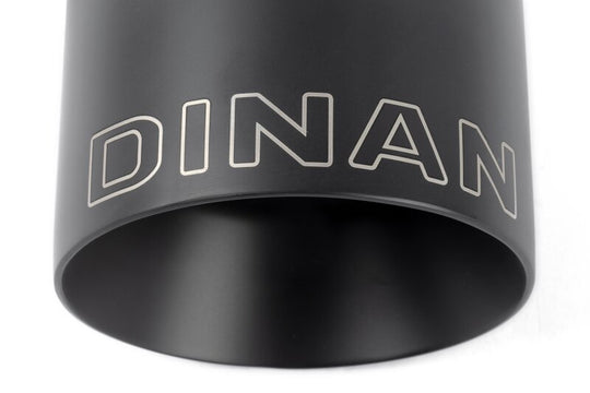 Dinan Double-Walled 4.5in Clamp-On Exhaust Tip - Black - 4.5in Outlet / 3in Inlet - D663-0640-BOX