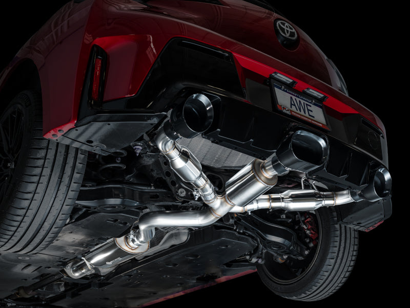 AWE Tuning 2023+ Toyota GR Corolla Touring Edition Exhaust - Diamond Black Tips - 3015-53472