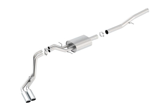 Borla 14 Silv/Sierra 1500 EC Std/CC Short 143.5in WB S-Type Dual Rolled Side Exit Cat-Back Exhaust - 140576