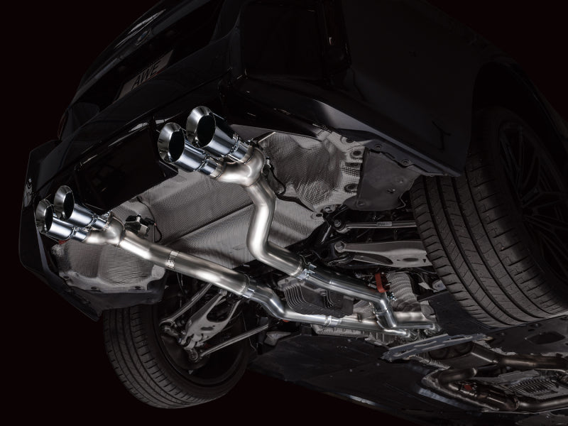 AWE Tuning 23-24 BMW G87 M2 Track Edition Exhaust - Chrome Silver Tips - 3020-42487