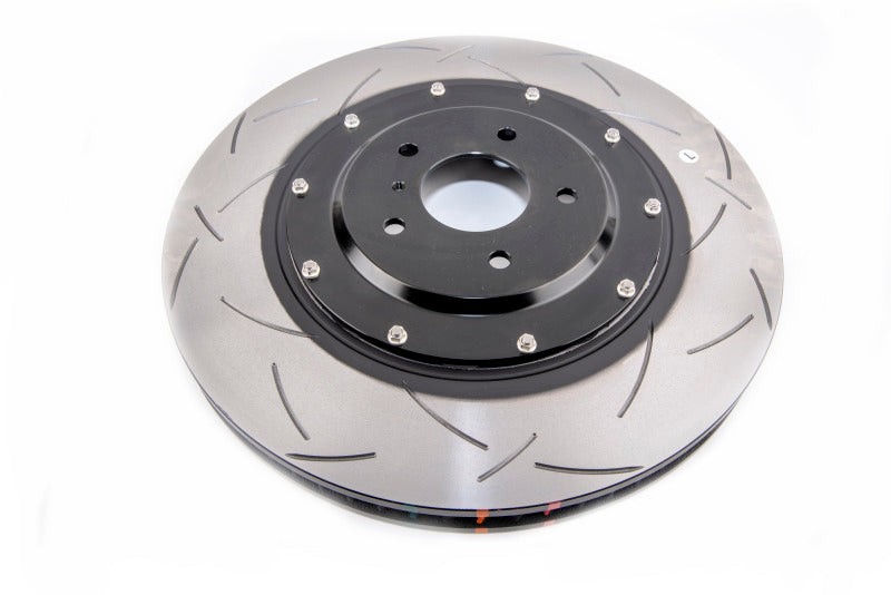 DBA 15-21 Nissan GT-R Nismo Front Left 5000 Series 2-Piece Drilled Rotor w/Black Hat - DBA52379BLKLXD