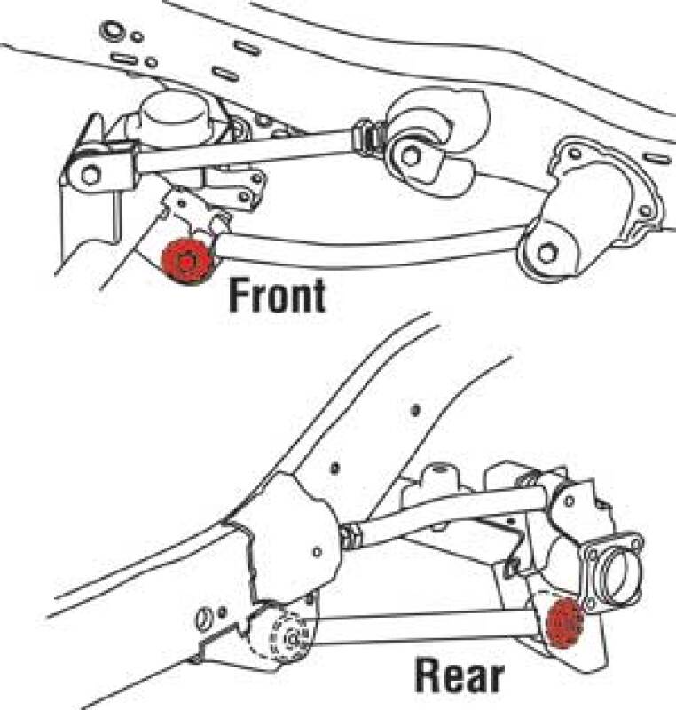 SPC Performance Front/Rear Lower Control Arm xAxis Joint Jeep 07-14 Wrangler / 93-98 Grand Cherokee - 15620
