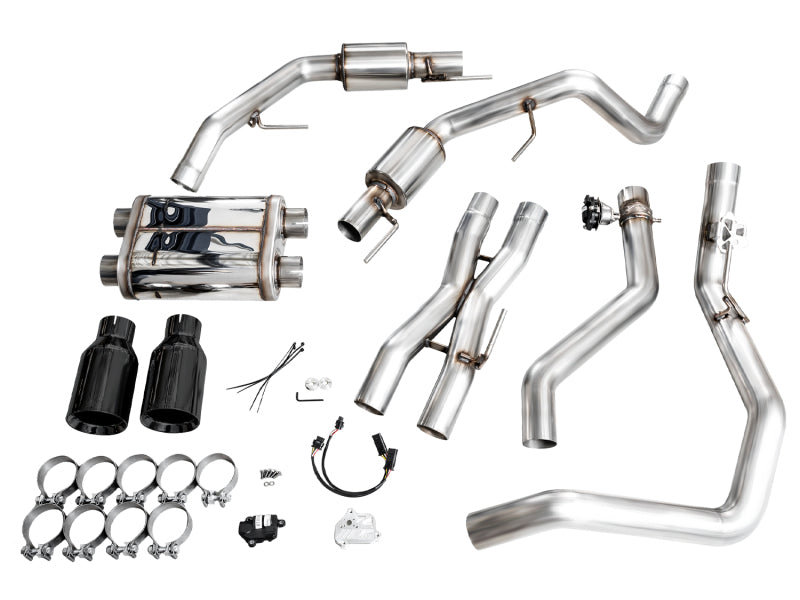 AWE Tuning Gen 3 Raptor R SwitchPath Exhaust - Diamond Black Tips - 3025-33852