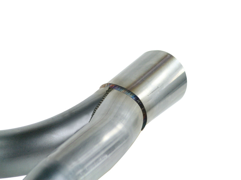 aFe Twisted Steel Delete Down-Pipe and Y-Pipe 2 to 2-1/2in Alum Steel Exhaust 12-16 Jeep Wrangler - 48-06210