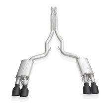 Load image into Gallery viewer, Stainless Works 2020 Ford GT500 Redline Catback X-Pipe Exhaust Factory Connect - Black Tips - GT500CBXFCRB