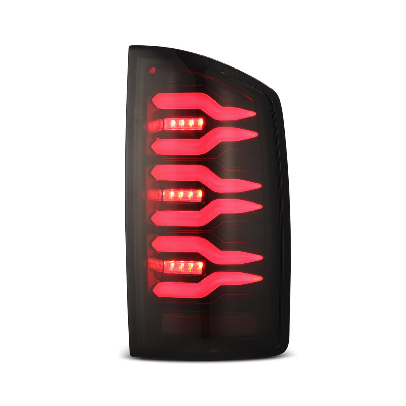 AlphaRex 02-06 Dodge Ram1500 + 03-06 Dodge Ram2500/3500 Luxx-Series LED Tail Lights (Pair) Black/Red - 641030