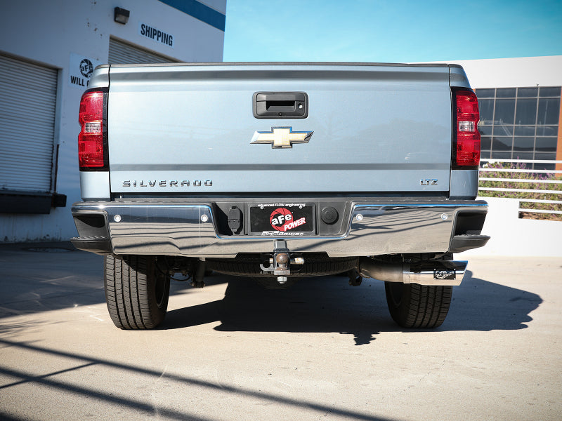 aFe Apollo GT Series 4in 409SS Cat Back Exh System Polished Tip 14-18GM Silverado 1500 V8-6.2L - 49-44116-P